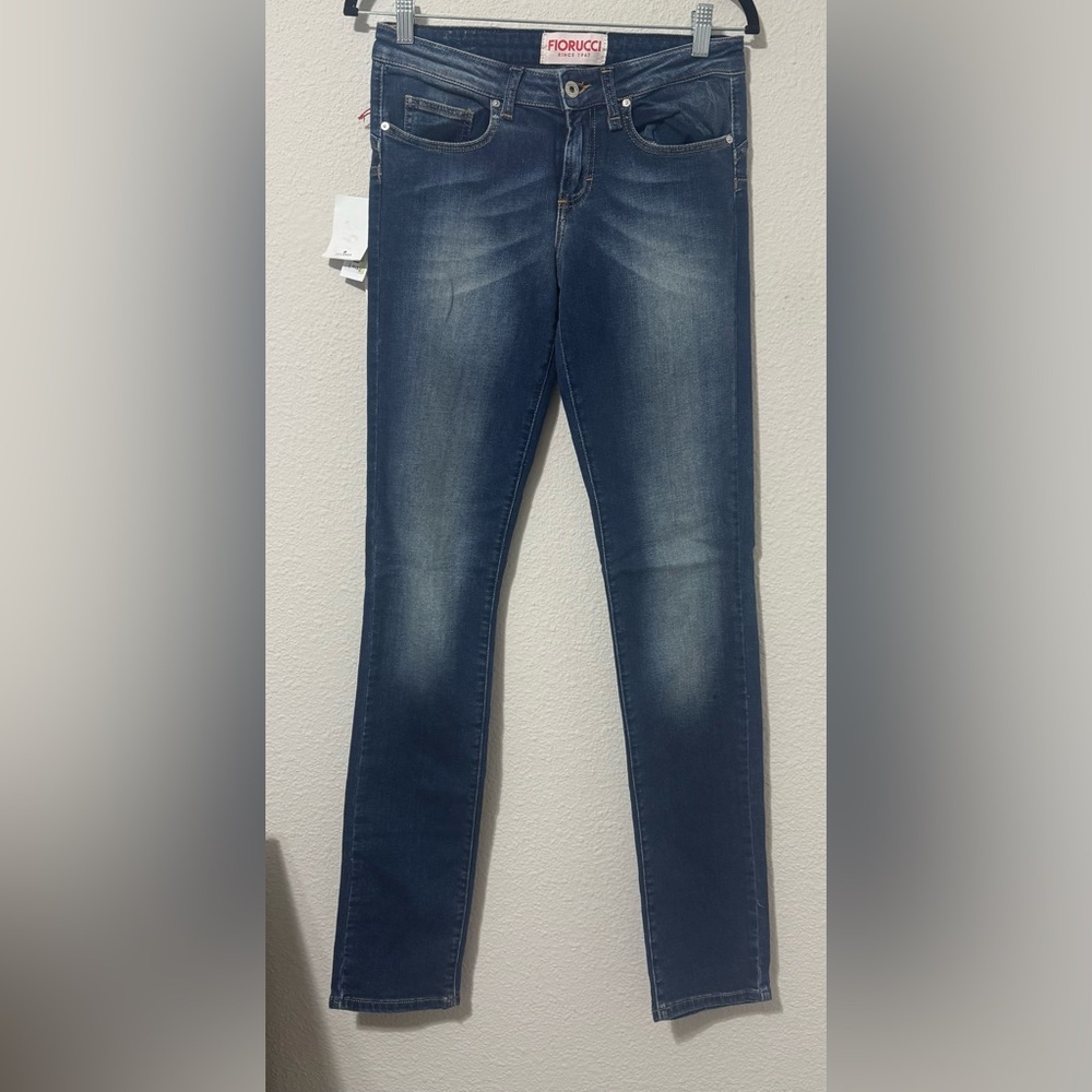 Fiorucci x Naomi Campbell Vintage Mid-Rise Skinny Push Up Jeans Size 27 NWT